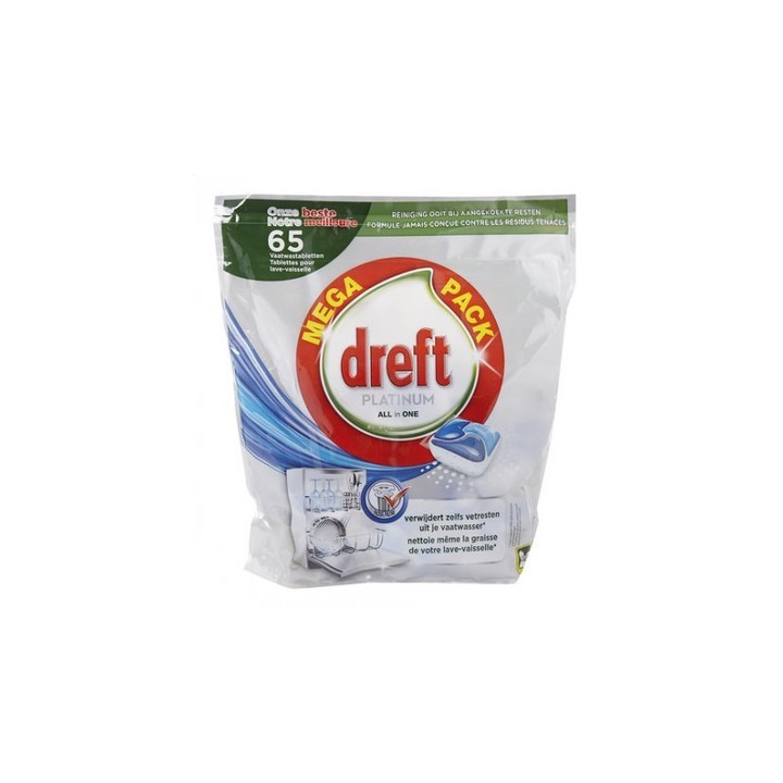 DREFT PLATINIUM TABLETKI DO ZMYWARKI 65 SZT ORIGINAL