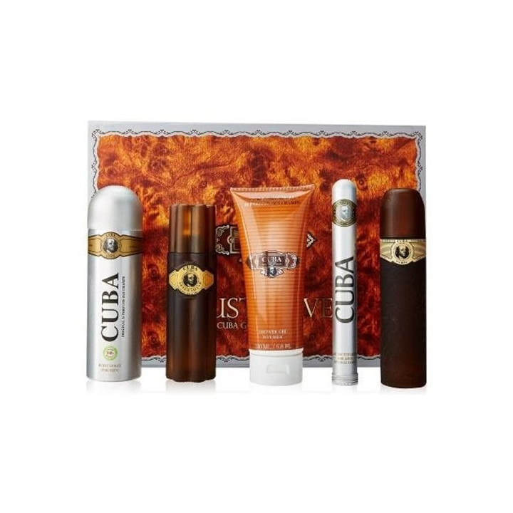 CUBA EAU DE TOILETTE 35ML+100ML, BODYSPRAY 200 ML, AFTER SHAVE 100ML, SHOWER GEL 200ML - ZESTAW DLA