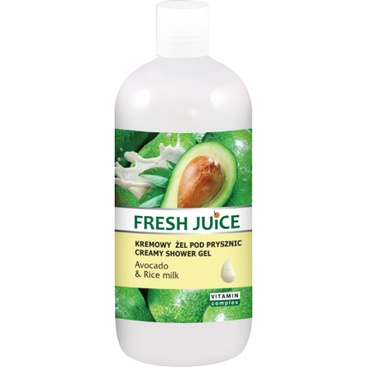 FJ KREMOWY ŻEL POD PRYSZNIC AVOCADO  RICE MILK 500ML