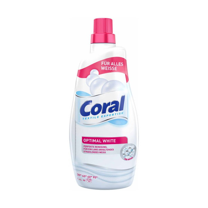CORAL ŻEL  OPTIMAL WHITE 1,5L 20 PRAŃ