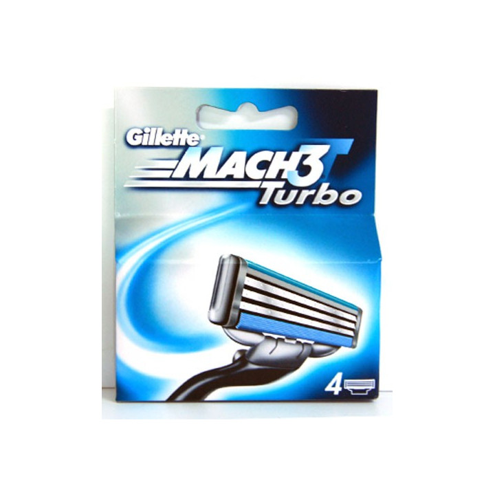 GILLETTE ZAPAS MACH3 TURBO 4SZT