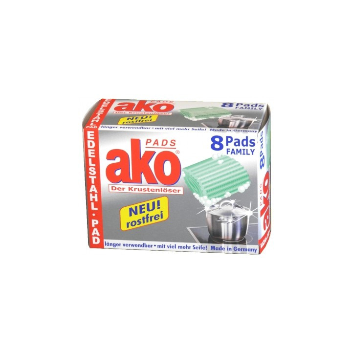 AKO PADS FAMILLY GĄBKI DO CZYSZCZENIA GARNKÓW 8SZT