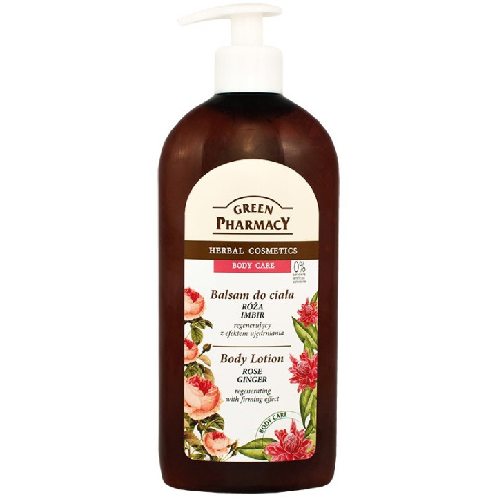 BALSAM DO CIAŁA REGENERUJĄCY Z EFEKTEM UJĘDRNIANIA RÓŻA IMBIR 500ML
