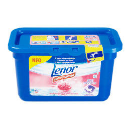 LENOR CAPS 3IN1 PEONY- KAPSUŁKI DO PRANIA BIAŁA LILIA 14SZT PIWONIA