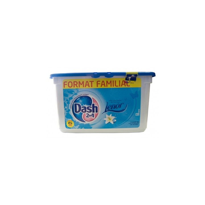 DASH  LENOR 2w1 LILIA  kapsułki do prania 40szt.
