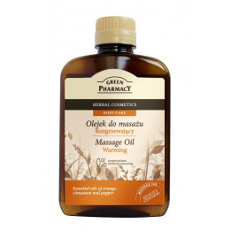 OLEJEK DO MASAŻU ROZGRZEWAJĄCY OLEJEK MIGDAŁOWY, POMARAŃCZOWY, CYNAMONOWY I PIEPRZOWY 200ML