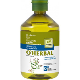 O'HERBAL SZAMPON DO WŁOSÓW PRZETŁUSZCZAJĄCYCH SIĘ Z EKSTRAKTEM Z MIĘTY 500ML
