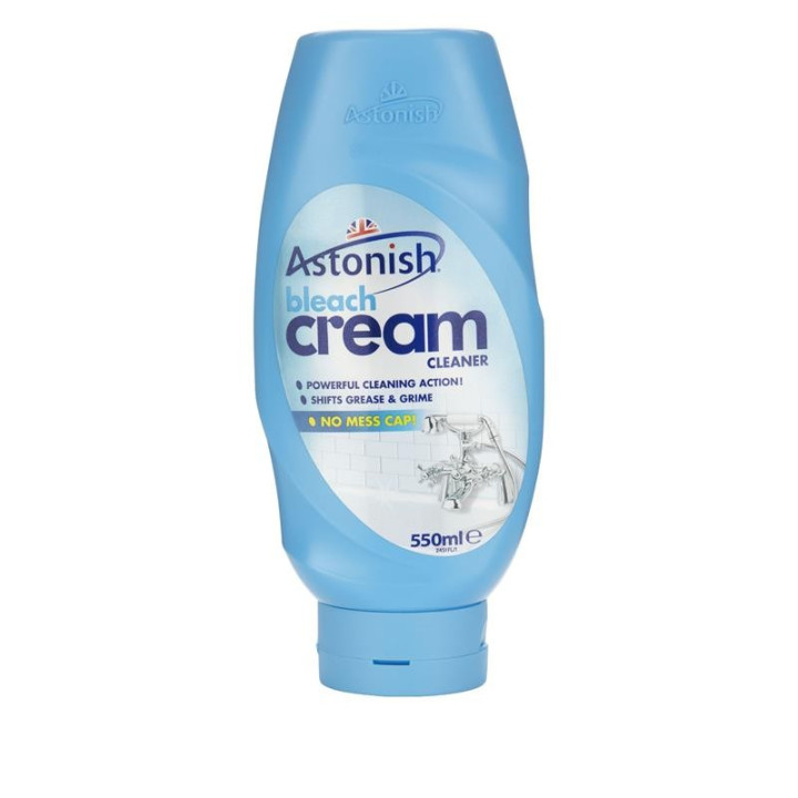 ASTONISH BLEACH CREAM CLEANER MLECZKO Z WYBIELACZEM 550ML