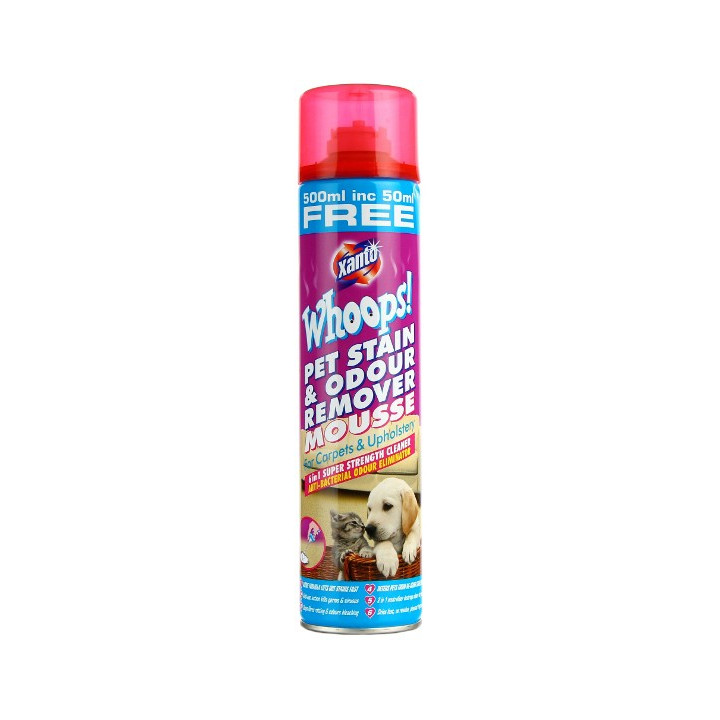 XANTO WHOOPS! MOUSSE 660ML PIANKA NEUTRALIZUJĄCA ZAPACHY PO ZWIETRZĘTACH