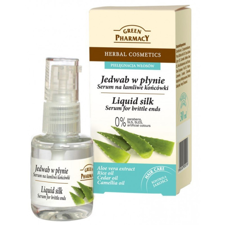 JEDWAB W PŁYNIE DO WŁOSÓW 30ML SERUM ŁAMLIWE KOŃCÓWKI