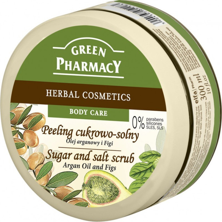 PEELING CUKROWO - SOLNY - OLEJ ARGANOWY I FIGI 300ML