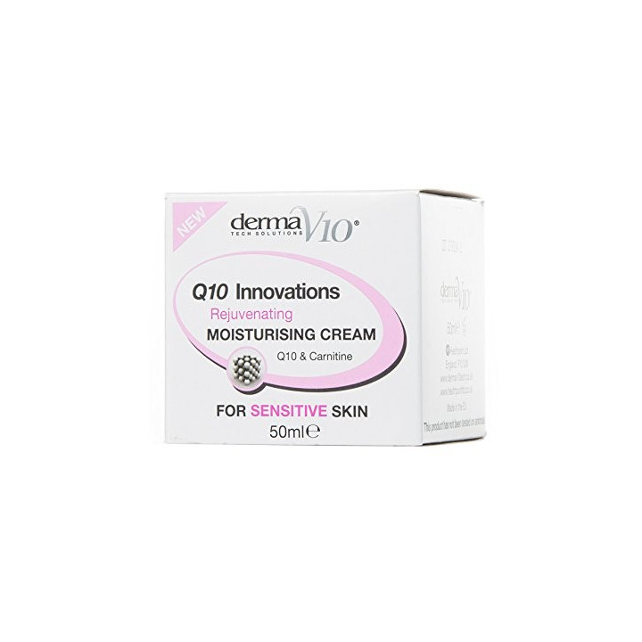 DERMA V10 Q10 SENSITIVE MOISTURISER CREAM 50 ML