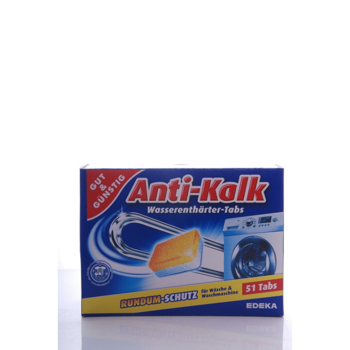 ANTI-KALK 51 TABS - TABLETKI ZAPOBIEGAJĄCE OSADZANI SIĘ KAMIENIA W PRALCE